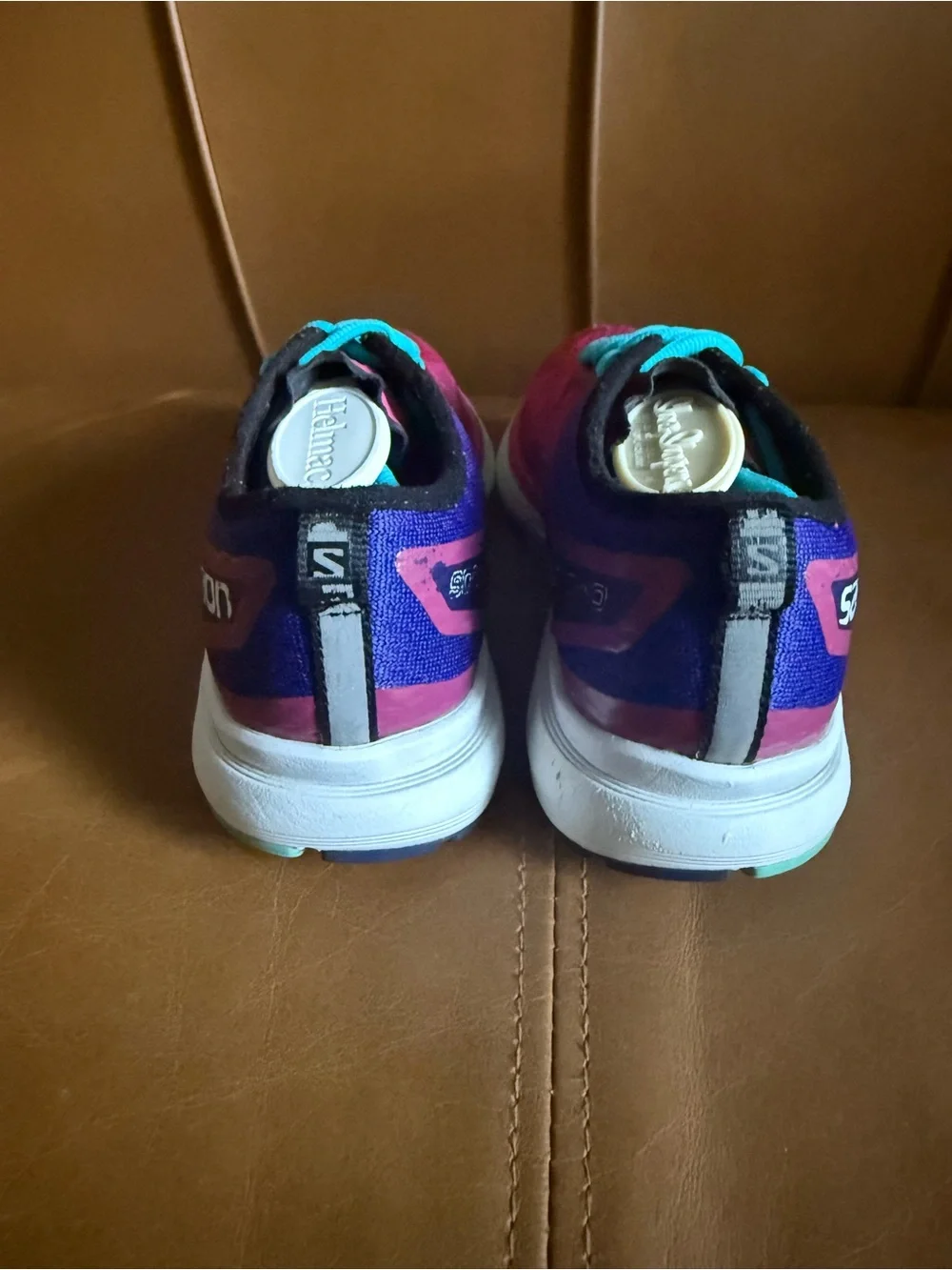 Salomon Sonic RA Pro Women's Vibrant Pink and Teal Athletic Shoes, Womens Size 6